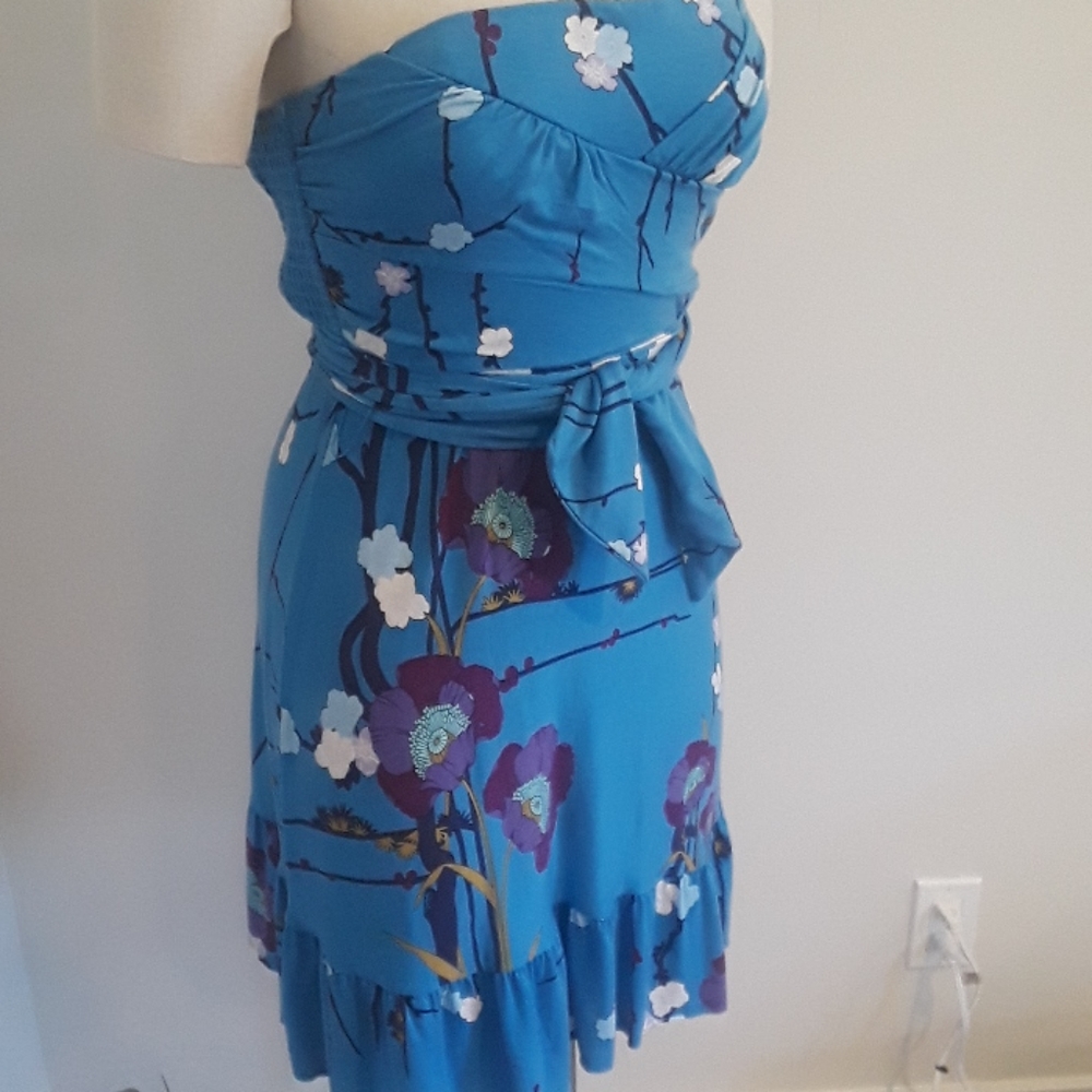 Free People Stretchy Floral Summer Dress - MED